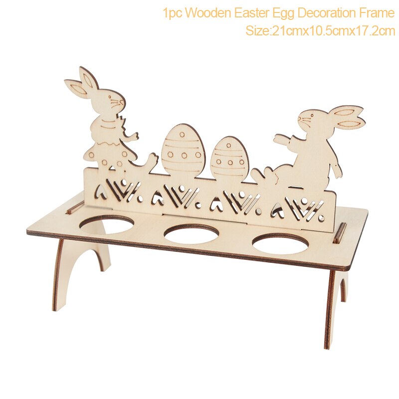 Easter Decoration for Home Wooden Easter Egg Holder