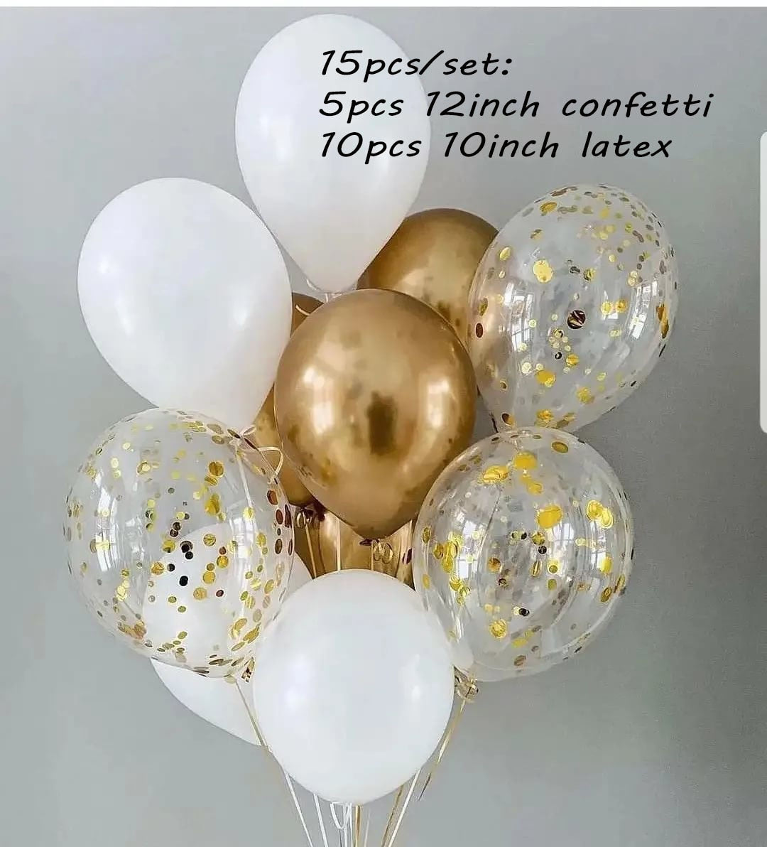 Olive Green Chrome Gold Latex Balloons Party