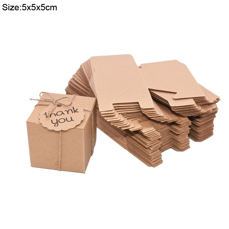 Travel Suitcase Candy Box Kraft Paper Gift Boxes