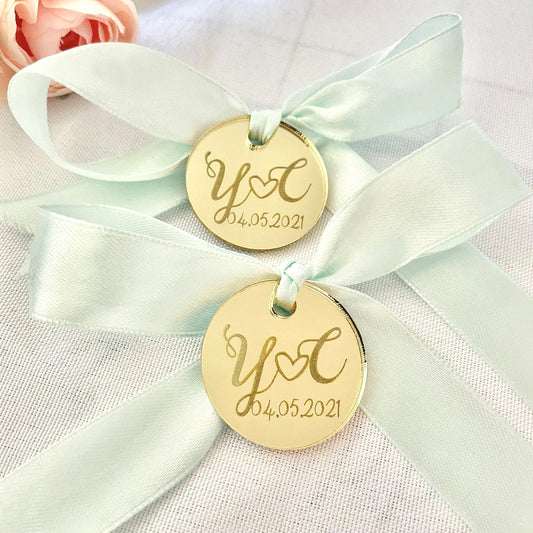 Personalized Gold/Silver Round Confetti