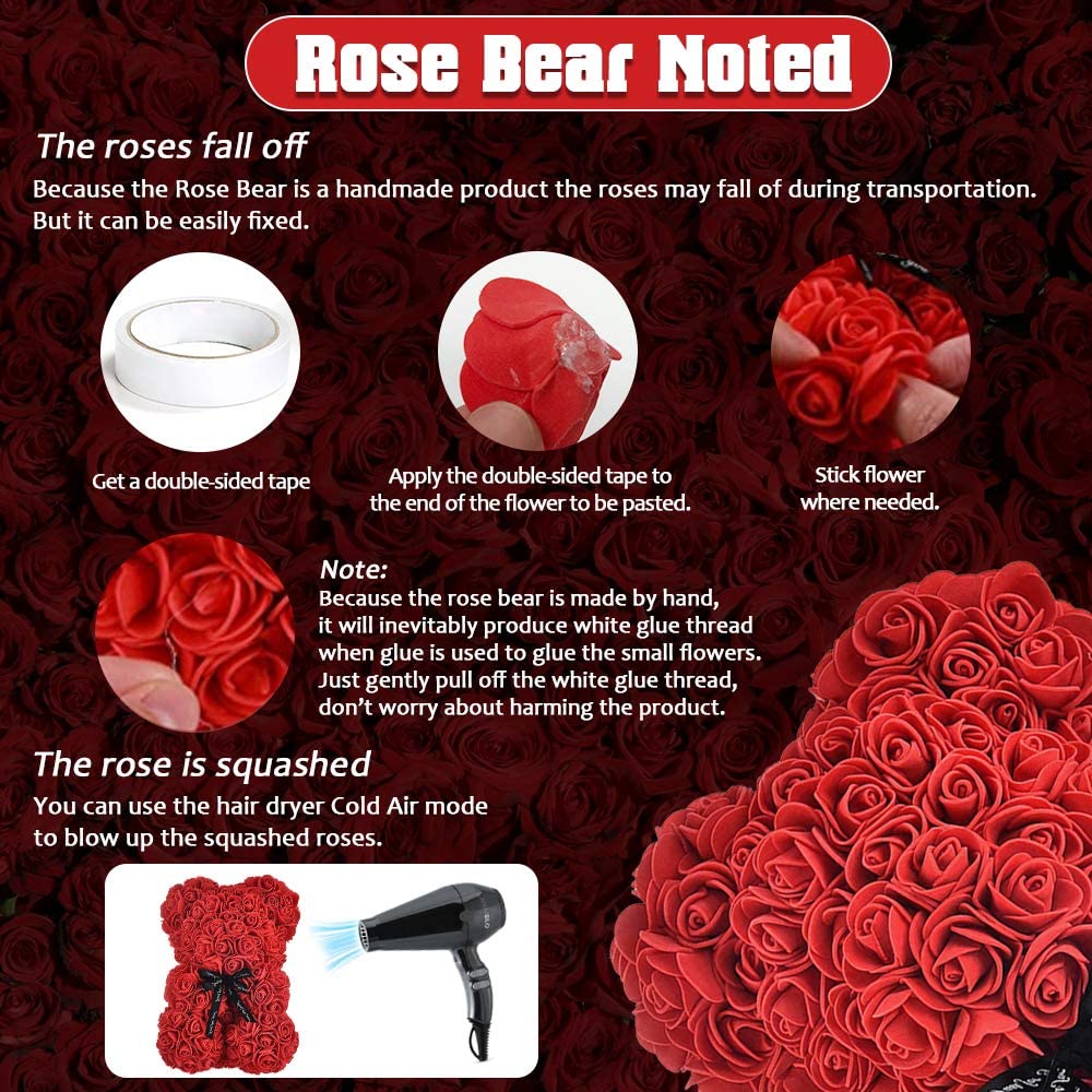 Rose Teddy Rose Bear Artificial Flowers