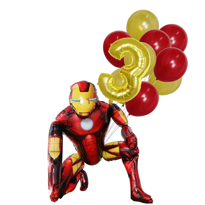 3D Marvel Big Spiderman Hero Foil Balloons Number