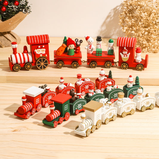 Wooden/Plastic Train Christmas Ornament Decoration