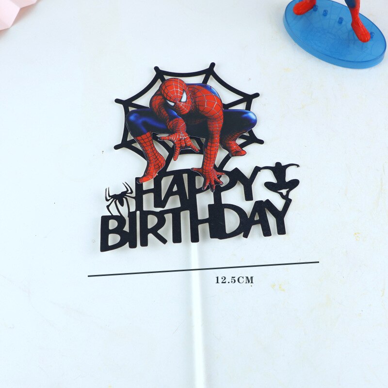 Spiderman Theme Cake Decoration Cake Toppers