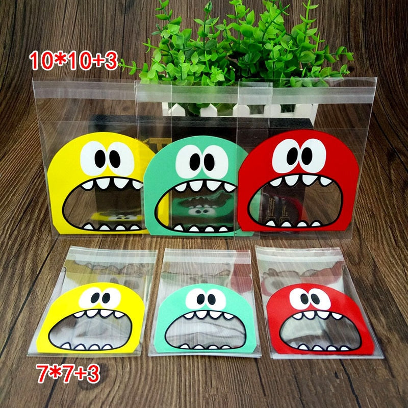 50 Pieces Cute Cartoon Monster Cookie Candy