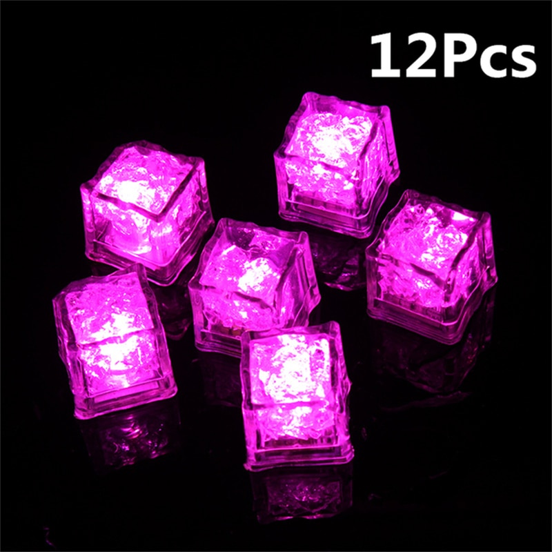 LED Ice Cubes Glowing Party Flash Neon Halloween