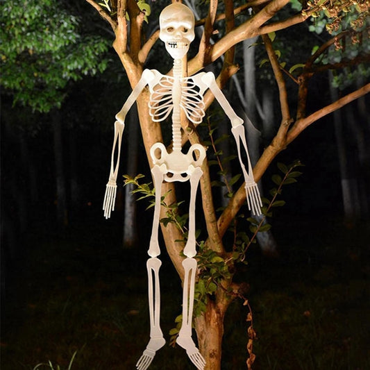 Scary Halloween Props Luminous Hanging Skeleton