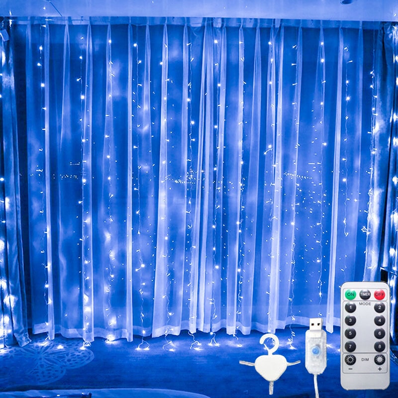 LED Curtain String Light Garland Party Table Bachelorette