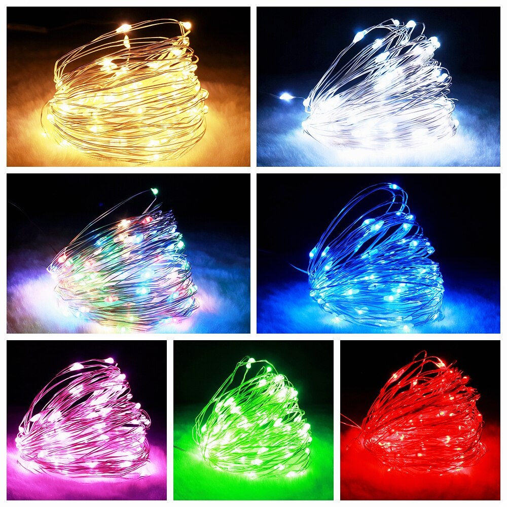 Led Strings Garland Fairy Lights Copper Wire