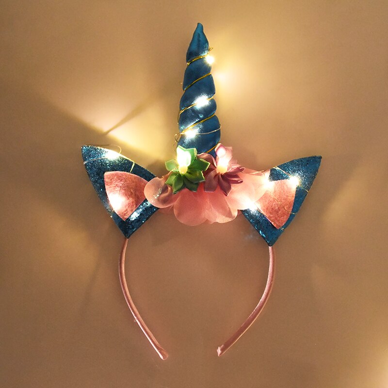 Kids Unicorn Headband Baby Shower Birthday Girl