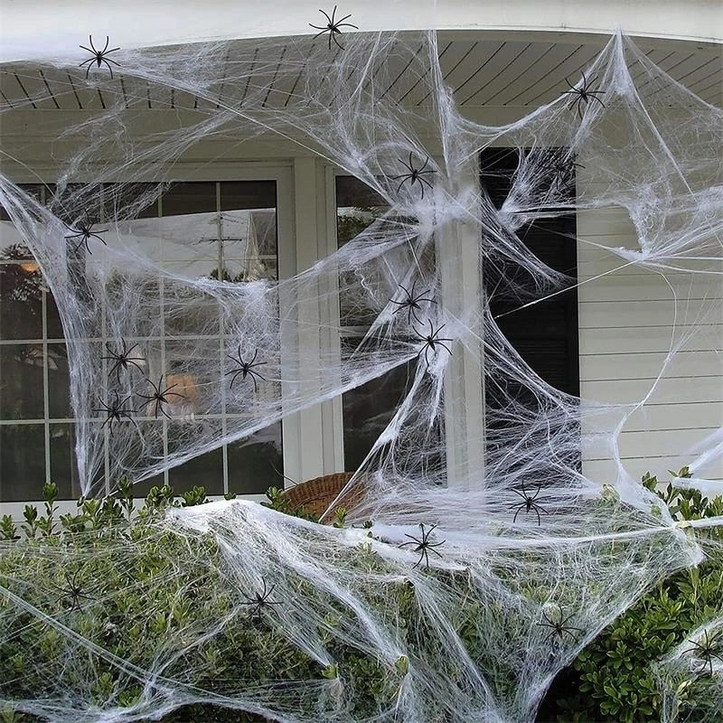 Black White Halloween Spider Web Giant