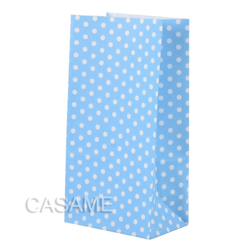 Kraft Paper Bags Stand Up Dot bags Party