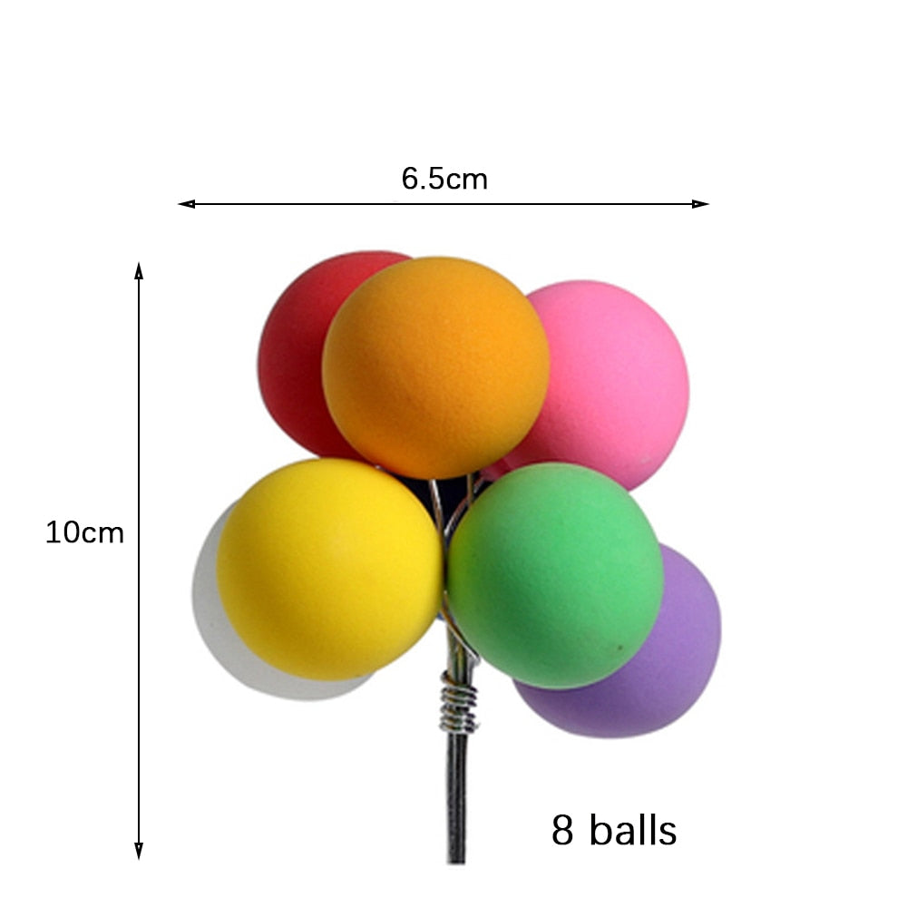 8Pieces Ball Bundle Colorful Clay Cake Topper