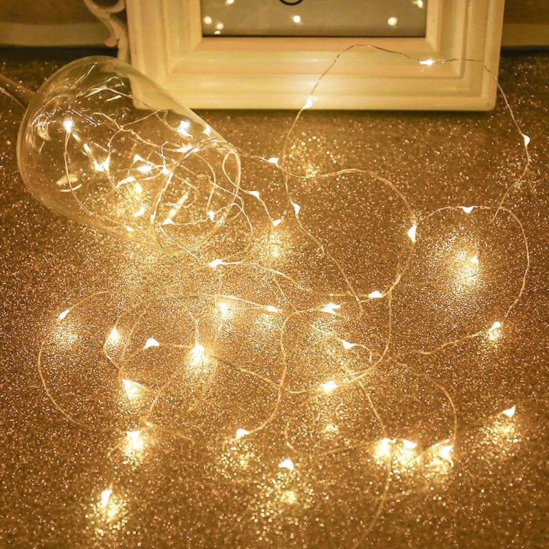 5 Colors LED Outdoor Light String Fairy Garland