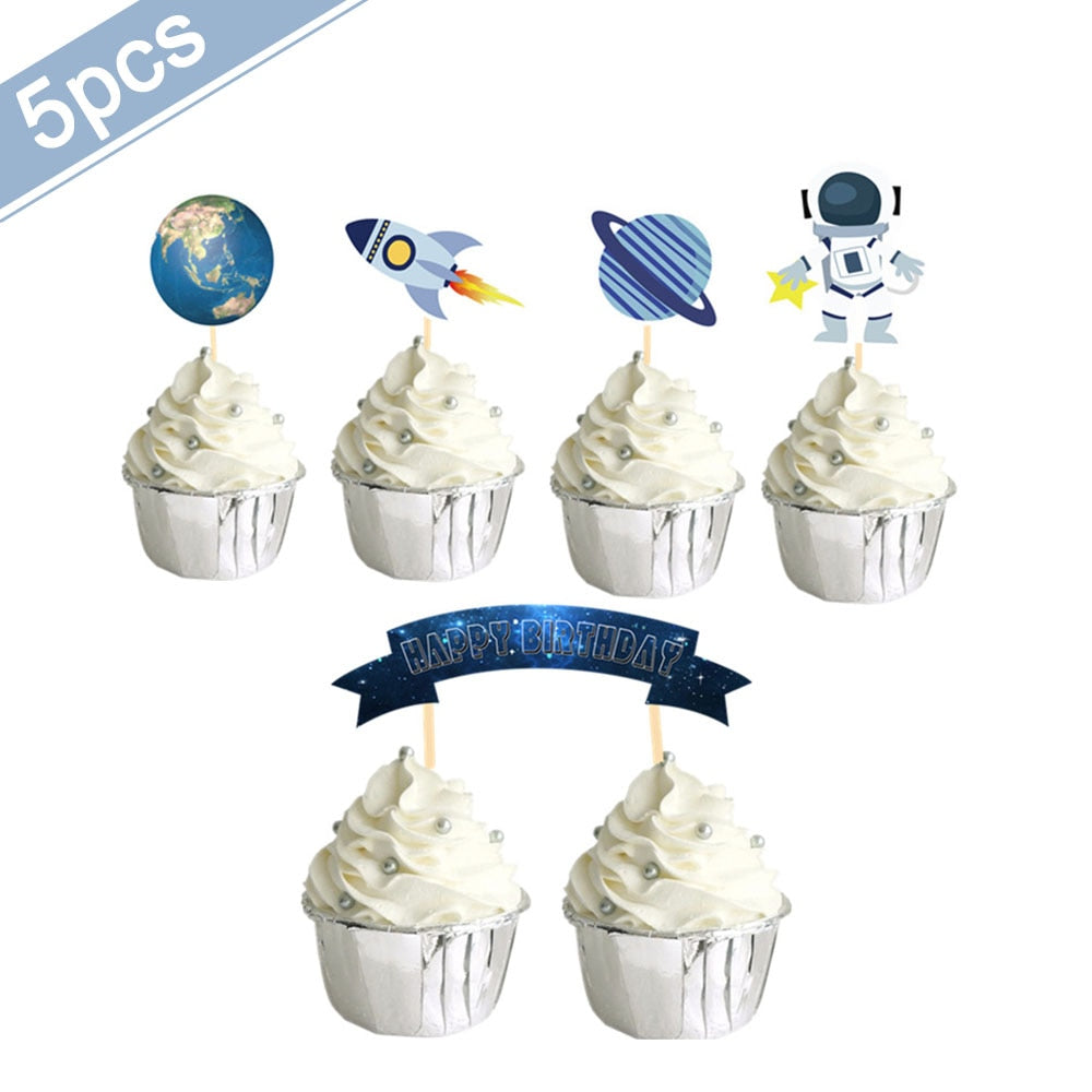 Astronaut Cake Decoration Planets Cake Topper