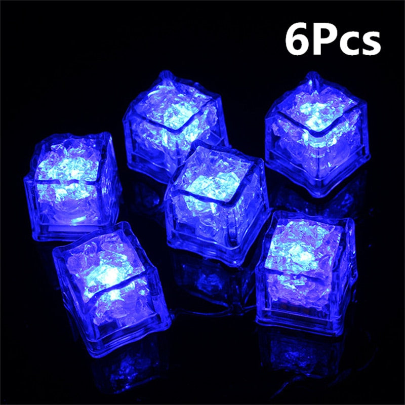 LED Ice Cubes Glowing Party Flash Neon Halloween