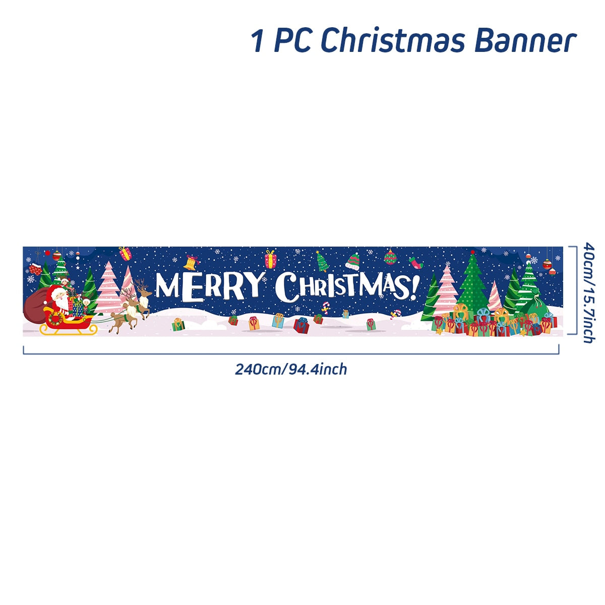 Christmas Outdoor Banner Merry Christmas Decorations