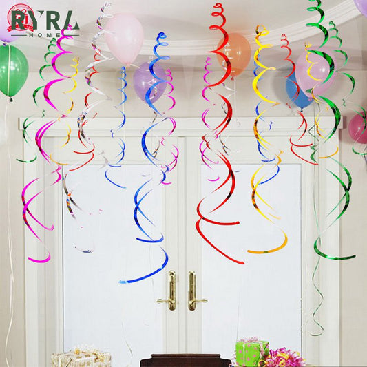 6Pieces Halloween Decoration Ribbon Metallic