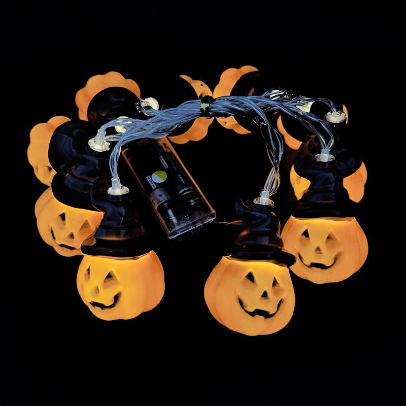 LED Halloween LED String Lights Portable Pumpkin