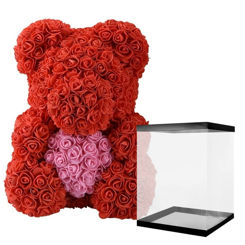 Christmas Gifts for Her Red Bear Rose