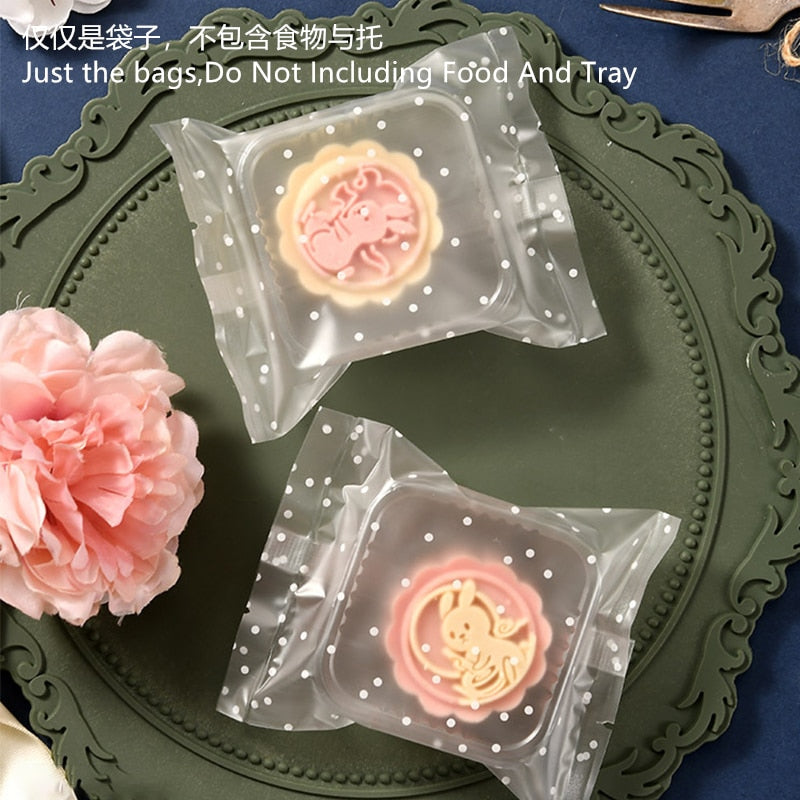 Mooncake Cake Packing Plastic Bags Homemade