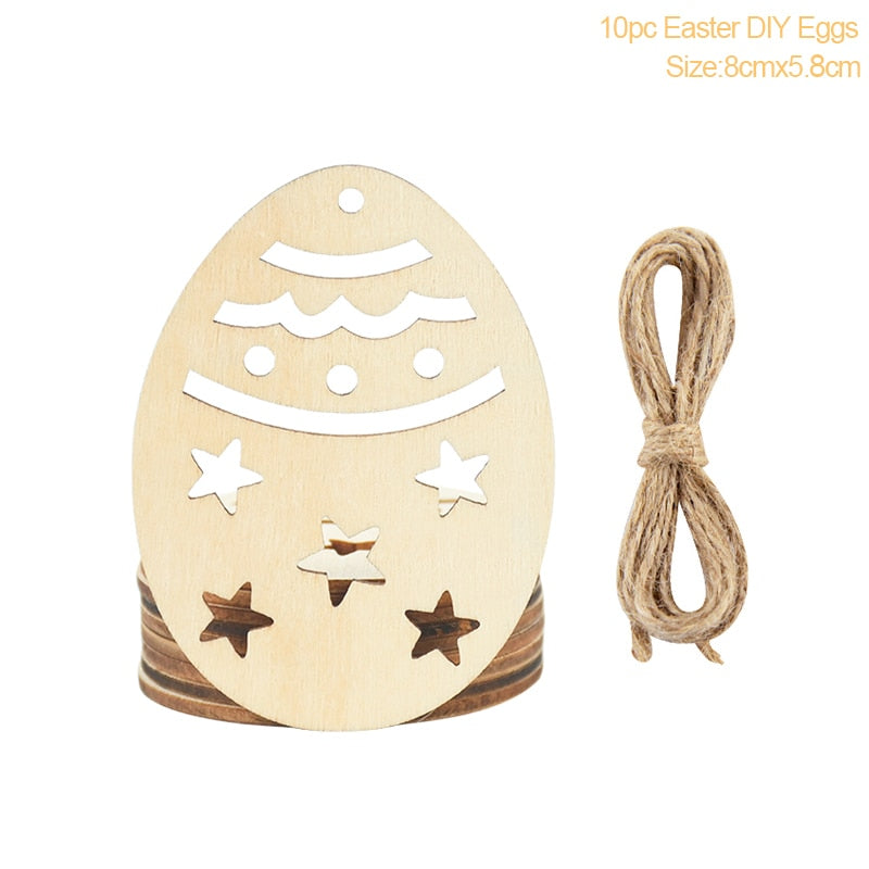 Easter Decoration for Home Wooden Easter Egg Holder