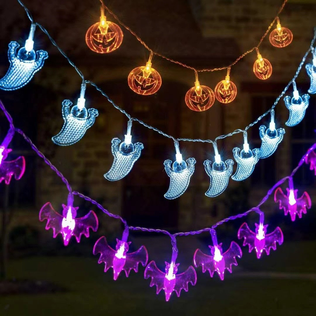 Halloween Party Led Light String Purple Bat