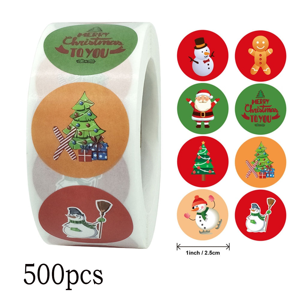 Christmas Seal Sticker Christmas Tree