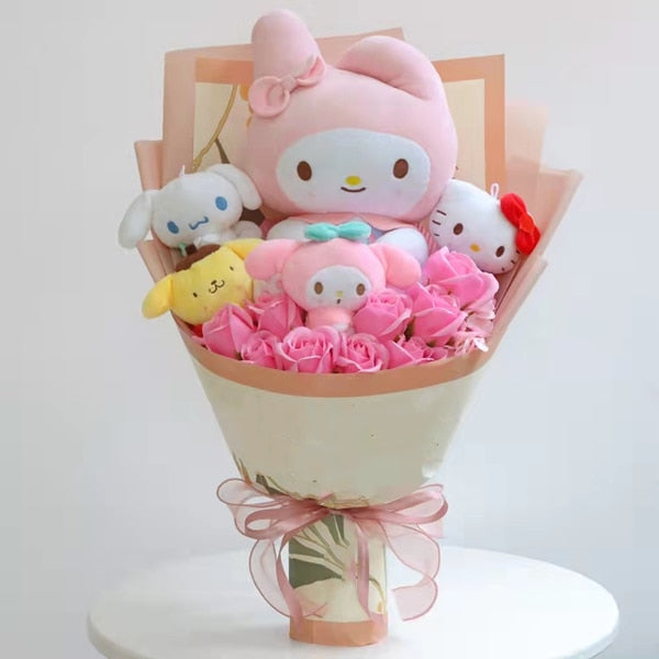 Plush Doll Toy Sanrio Bouquet Gift Box Valentine