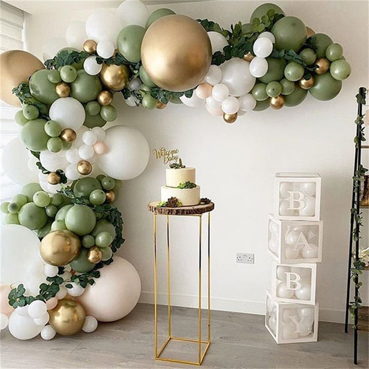 Multi Style Avocado Green Balloons Garland Arch Kit