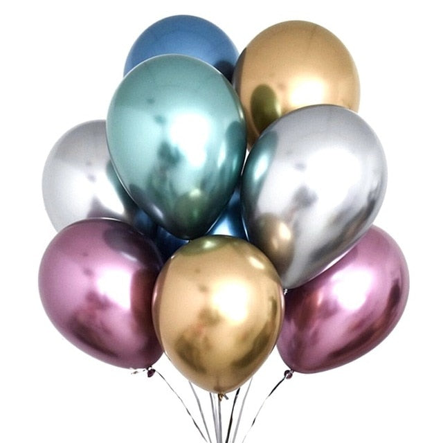 Rainbow Number Foil Balloons