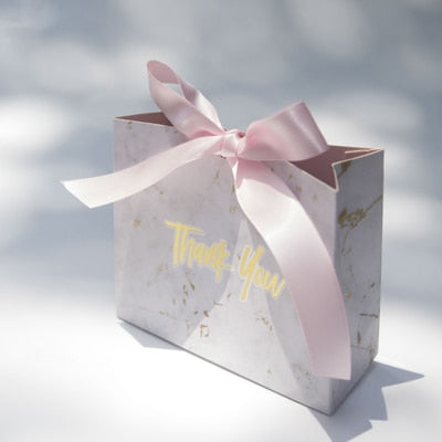 New Creative Grey Marble Gift Bag Box for Party