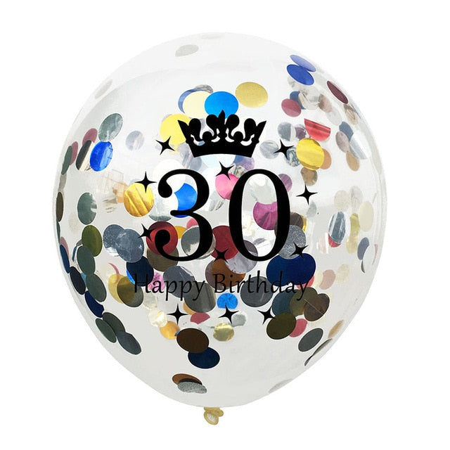 12 Inch Confetti Balloons Latex