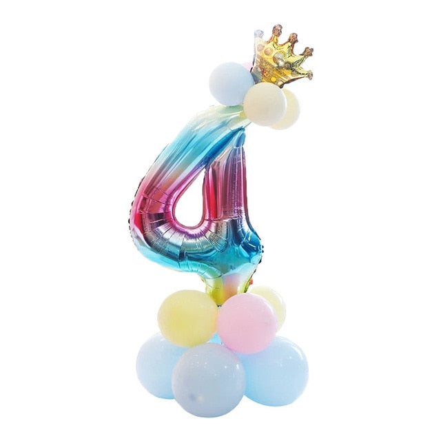 Happy Birthday Balloon 1 2 3 4 5 6 Foil Balloons Air