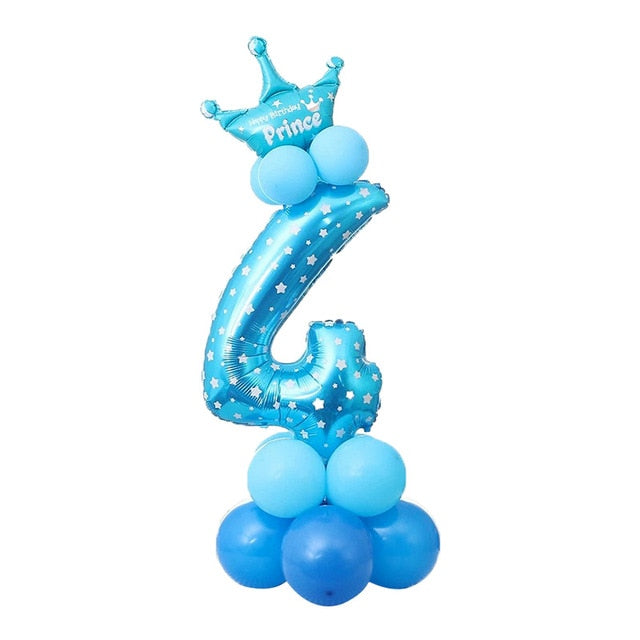 Happy Birthday Balloon 1 2 3 4 5 6 Foil Balloons Air