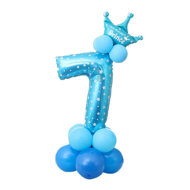 Happy Birthday Balloon 1 2 3 4 5 6 Foil Balloons Air