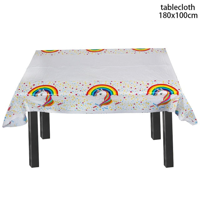 Unicorn Birthday Party Decoration Kids Tablecloth