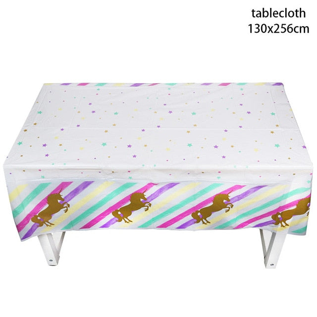 Unicorn Birthday Party Decoration Kids Tablecloth