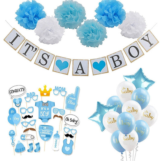 Baby Shower Boy Decorations Set It's a Boy