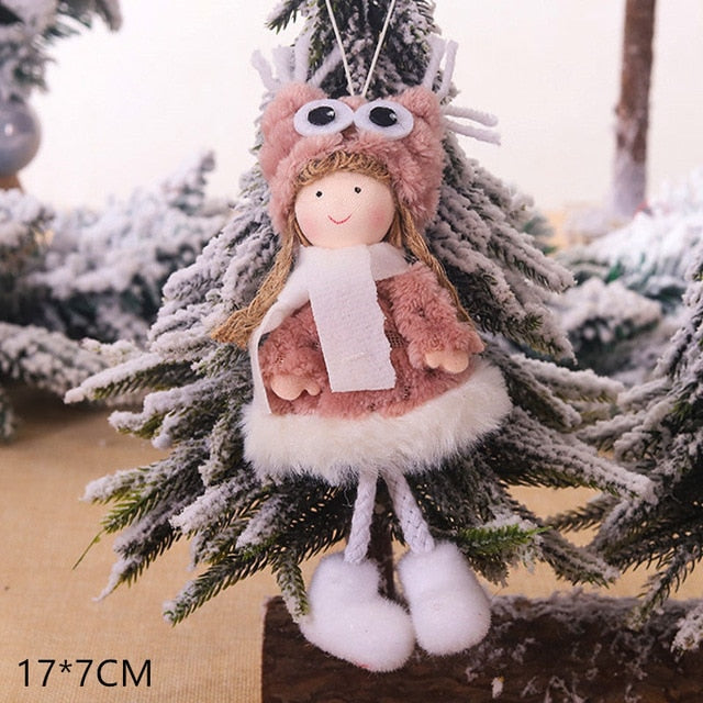 2021 New Year Gift Cute Christmas Angel Doll Xmas Tree Ornament Noel Deco Christmas Decoration for Home Natal Navidad 2020 Decor