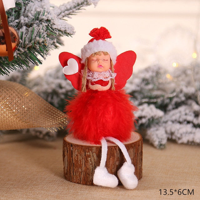 2021 New Year Gift Cute Christmas Angel Doll Xmas Tree Ornament Noel Deco Christmas Decoration for Home Natal Navidad 2020 Decor