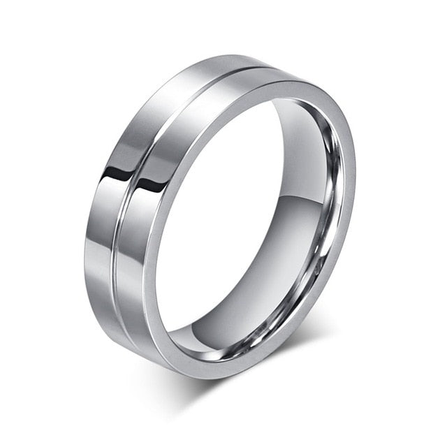 Stainless Steel Wedding Engagement Ring