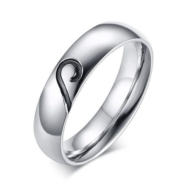 Stainless Steel Wedding Engagement Ring