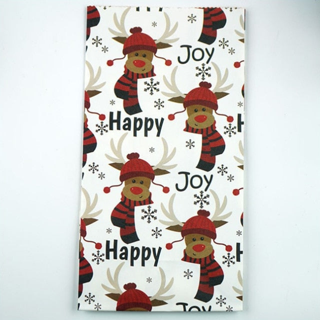 6PCS/Set Mix Types Snowflakes Candy Gift Bags Snowman Merry Christmas Guests Packaging Gifts Boxes Christmas Party Gift Decor